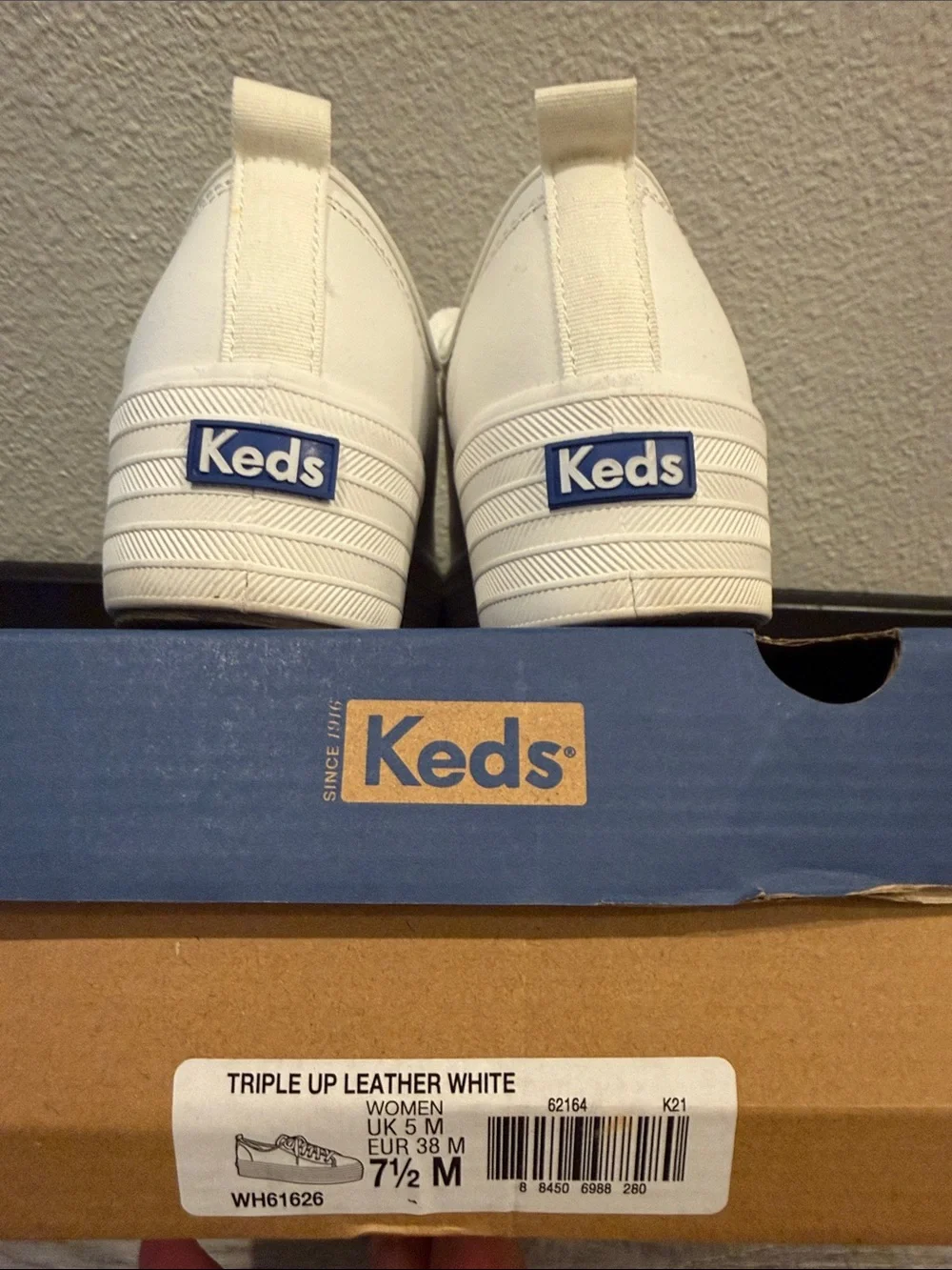 Keds White Women's Platform Lace-Up Sneakers